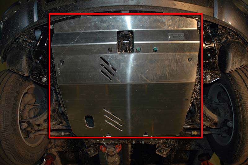 Снять защиту картера на Hyundai Santa Fe CM 2006-2012