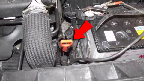 Щуп АКПП на Hyundai Santa Fe CM 2006-2012