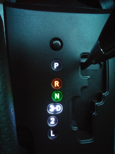Белая подсветка режимов АКПП Toyota RAV4