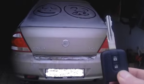 Открытие багажника Nissan Almera Classic