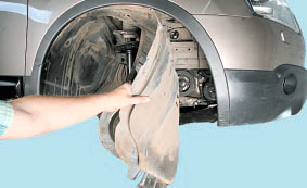 Подкрылок переднего колеса Nissan Qashqai
