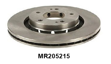 Тормозной диск MR205215 переднего колеса Mitsubishi Outlander I 2003 - 2008