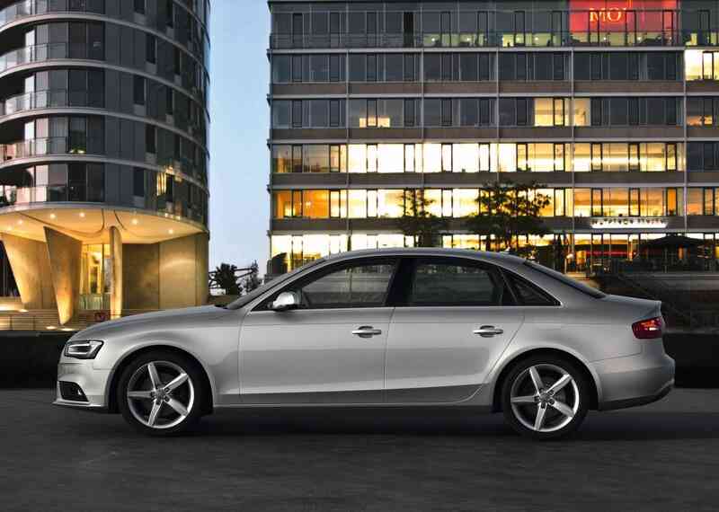 Установка автомобиля на ровную площадку Audi A4 2