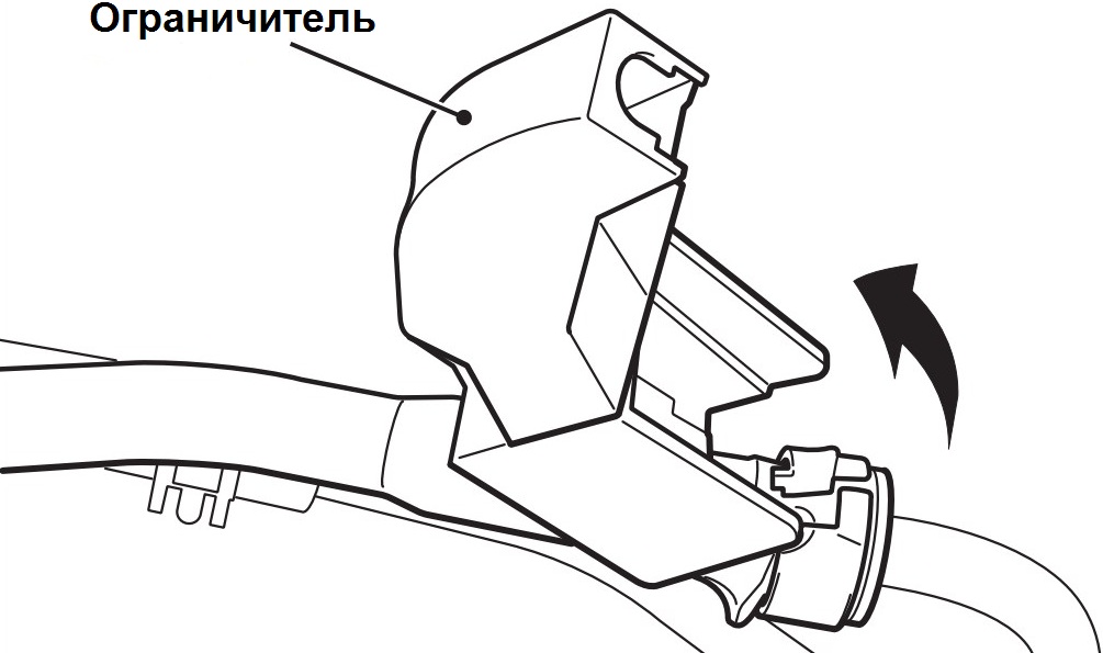 Снятие ограничителя с топливного шланга высокого давления двигателя 4B12 Citroen C-Crosser