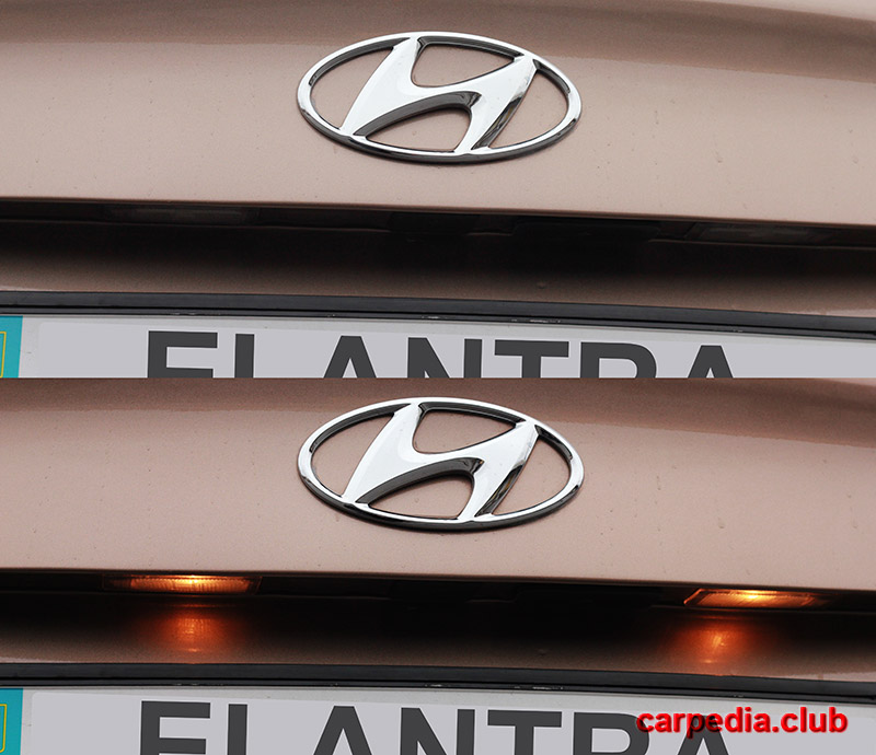 Лампы освещения номерного знака 18643-05009L на автомобиле Hyudnai Elantra J5 MD
