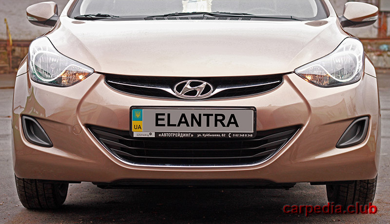 Лампы переднего габаритного огня 18643-05009L на автомобиле Hyundai Elantra J5 MD