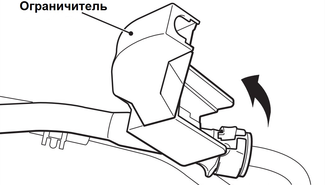 Снятие ограничителя с топливного шланга высокого давления двигателя 4B12 Citroen C-Crosser