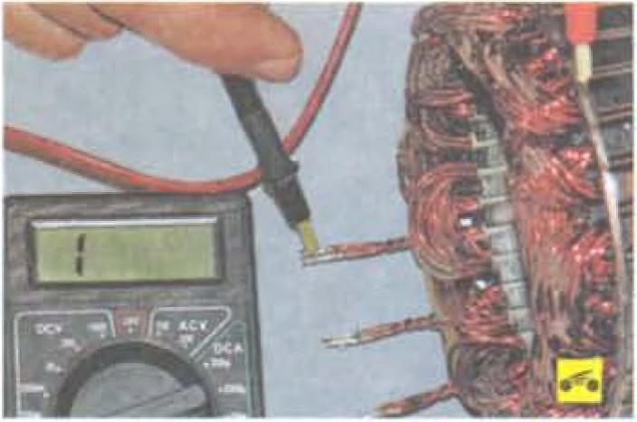 Как прозвонить обмотку генератора. Прозвонка обмотки статора генератора. Сопротивление статора генератора ВАЗ 2110. Обмотка генератора ВАЗ 2106. Как прозвонить статор генератора.