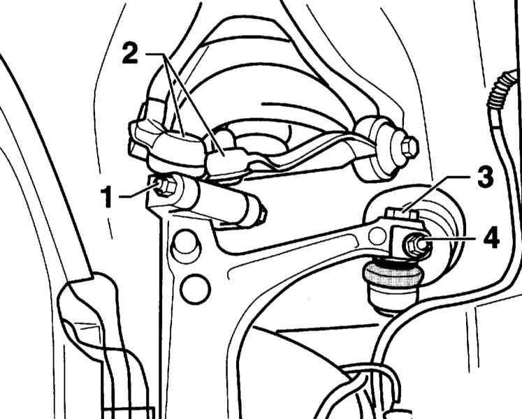 Рычаги подвески переднего колеса Audi A4 2 (B6)