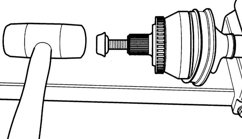 Напрессовка шарнира на приводной вал Audi A4 2