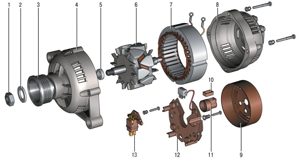 Детали генератора 9402.3701.01 Chevrolet Niva