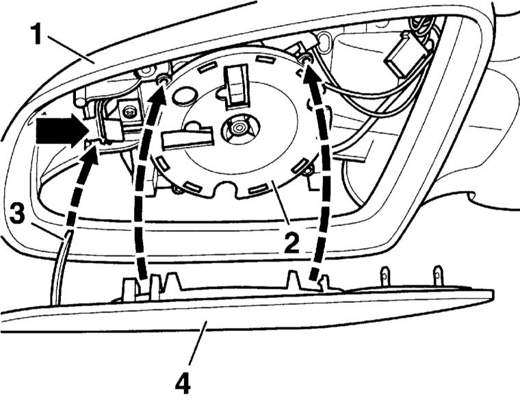 Замена стекла зеркала Audi A4 II (B6)
