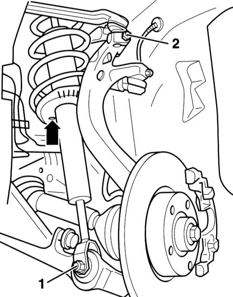Установка амортизатора передней подвески Audi A4