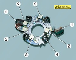 Щеткодержатель статора ГАЗ 31105 Волга