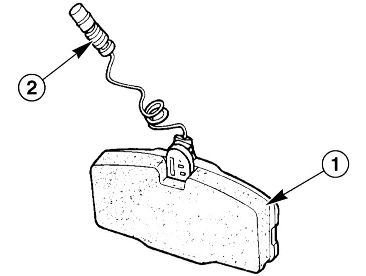 Датчик износа Mercedes-Benz W203