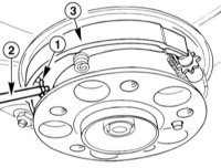 Отсоединение возвратной пружины Mercedes-Benz W203