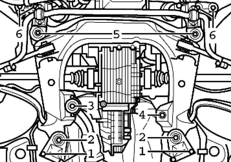 Вставка подрамника Audi A4