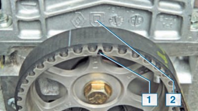 Контрольные метки положения ВМТ Renault Logan