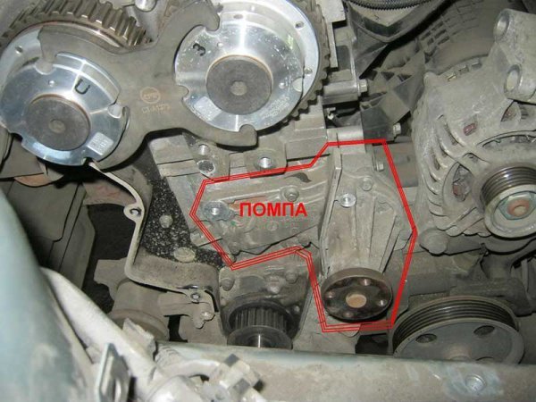 Болты крепления насоса охлаждающей жидкости (помпы) Ford Focus 2  