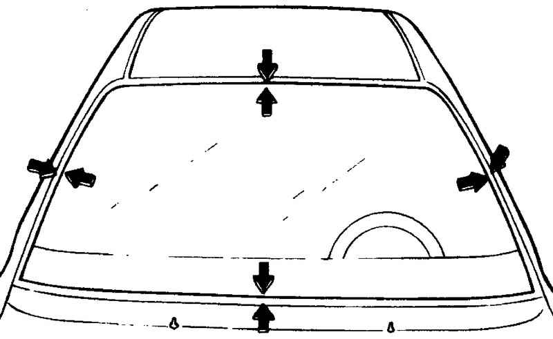 Метки стекла Hyundai Matrix