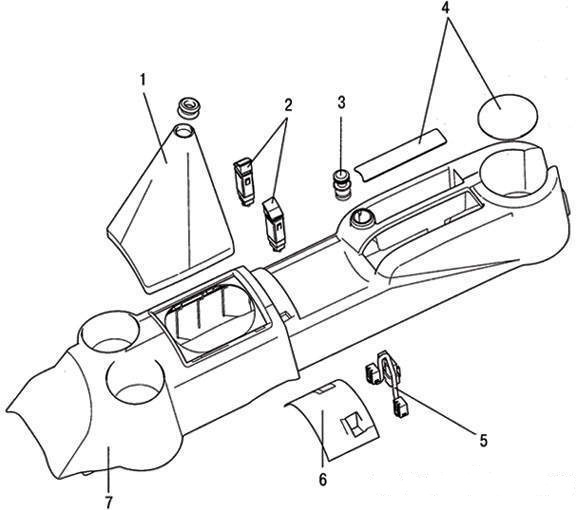 Центральная консоль Hyundai Matrix