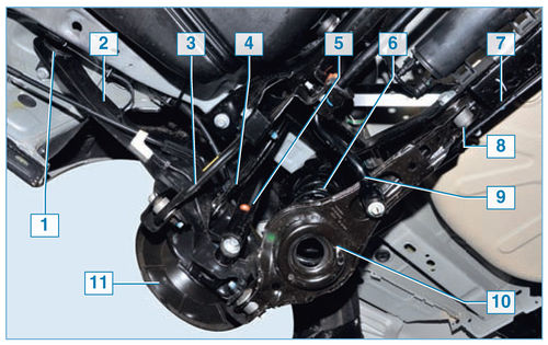Описание конструкции задней подвески в автомобиле Форд фокус 2