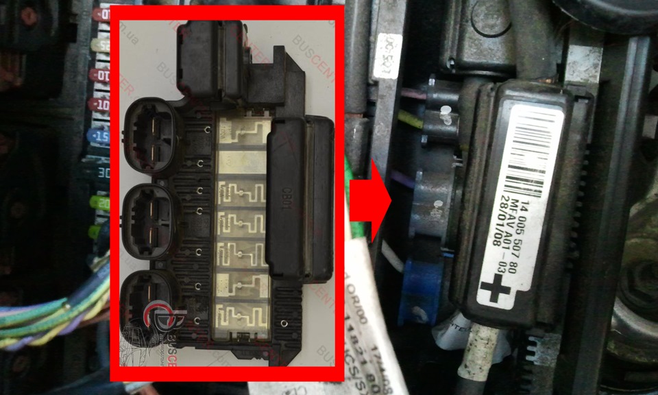 Предохранители кондиционера Fiat Scudo