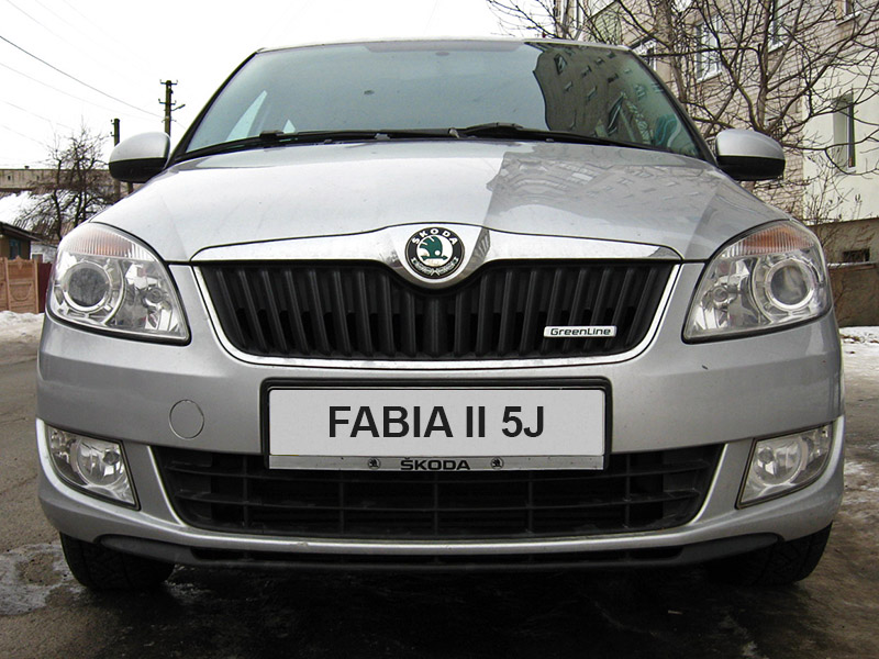 Передние блок-фары автомобиля Skoda Fabia II