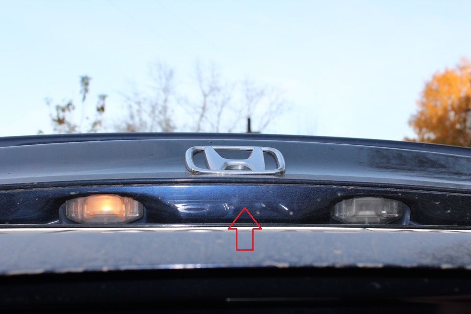 Замена фонарей подсветки номера Хонда Цивик 2005 - 2011
