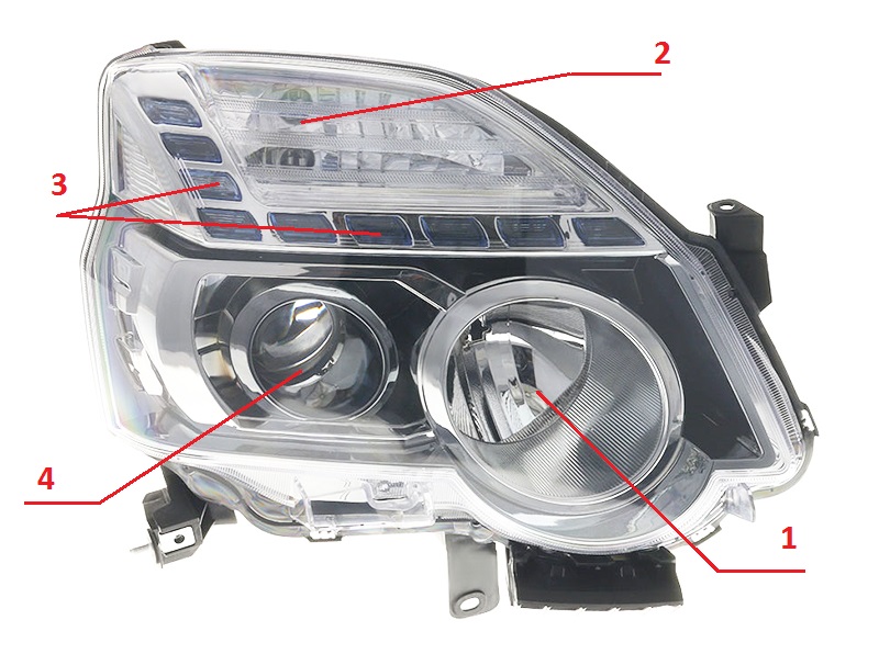 Лампочки на фары Ниссан Х-Трейл