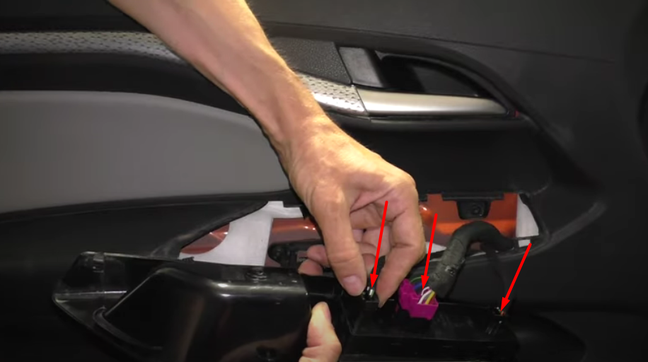 Removing the front door trim Lada Vesta