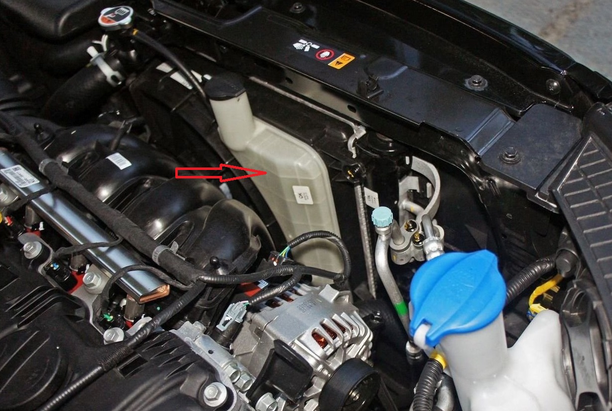 Проверка уровня охлаждающей жидкости Hyundai Creta