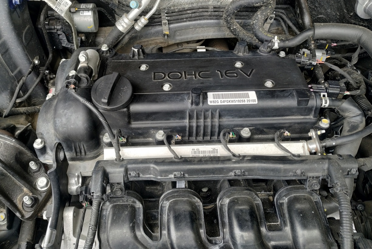 Проверка уровня моторного масла Hyundai Creta