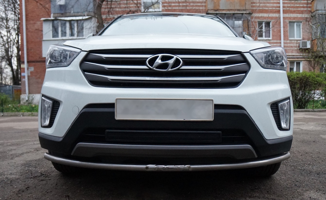 Снятие переднего бампера Hyundai Creta