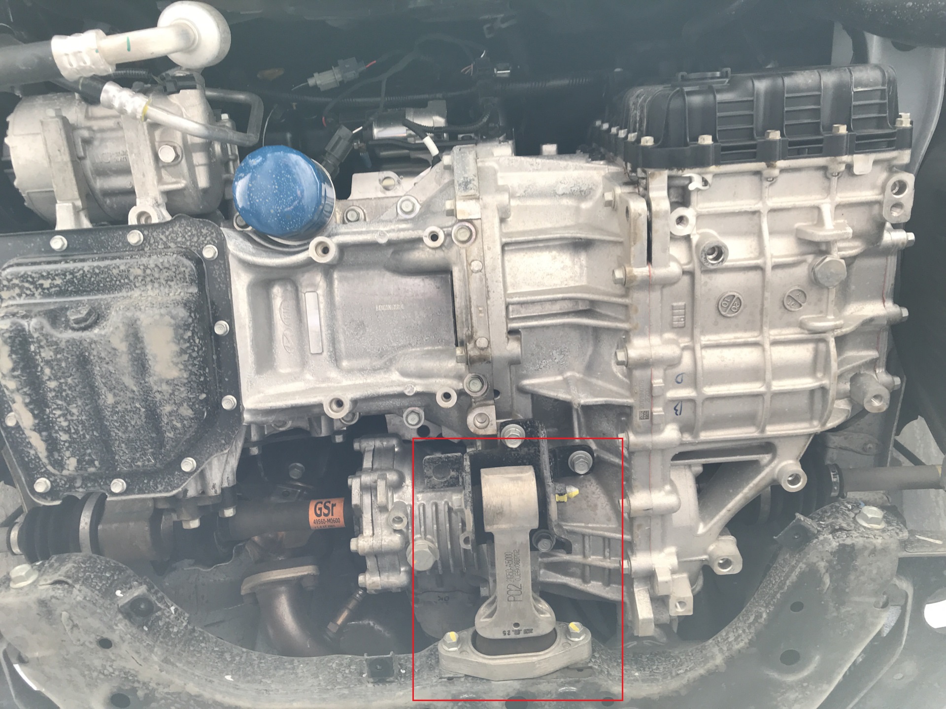 Замена нижней опоры двигателя Hyundai Creta