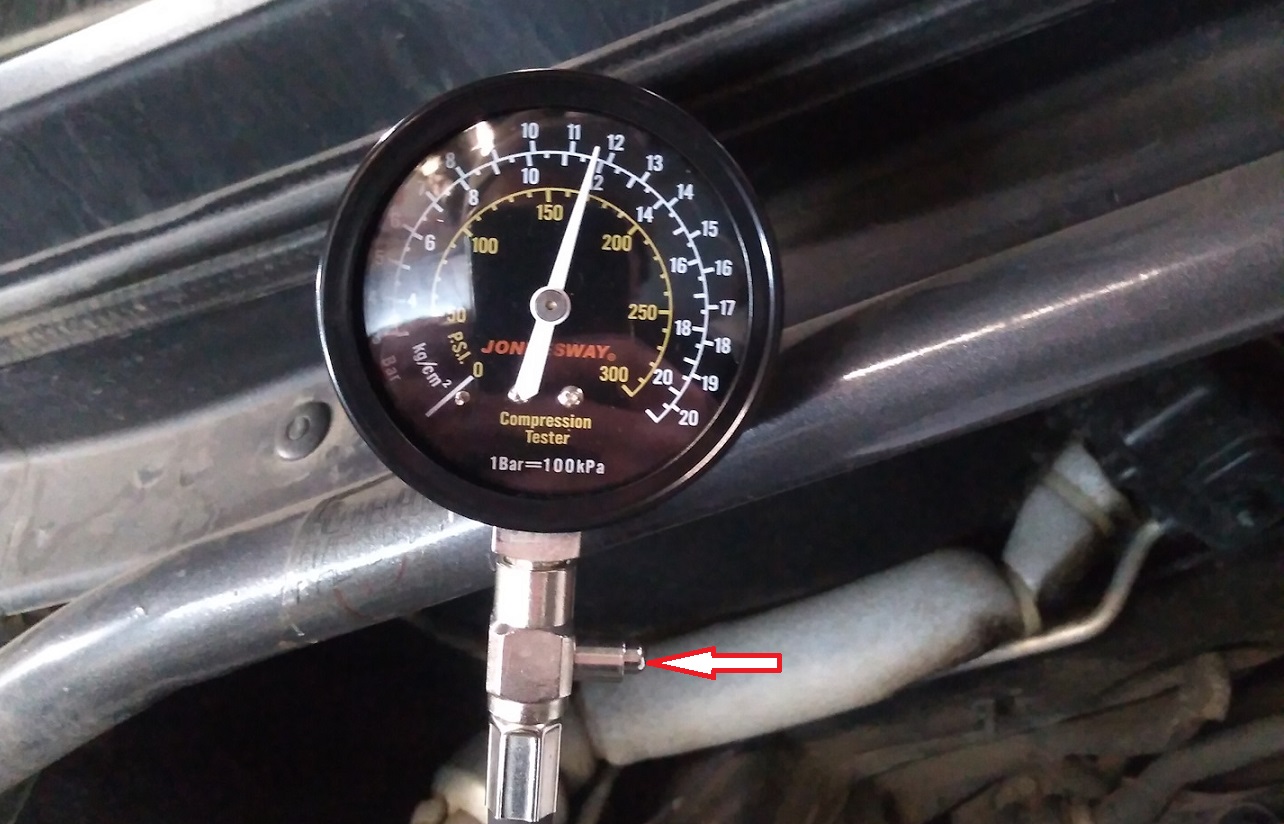 Проверка компрессии в цилиндрах двигателя Hyundai Creta