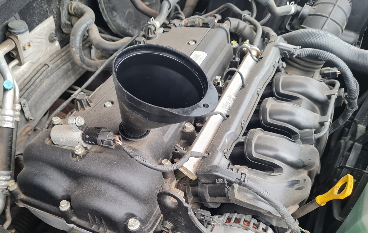 Проверка расхода масла в двигателе Hyundai Creta