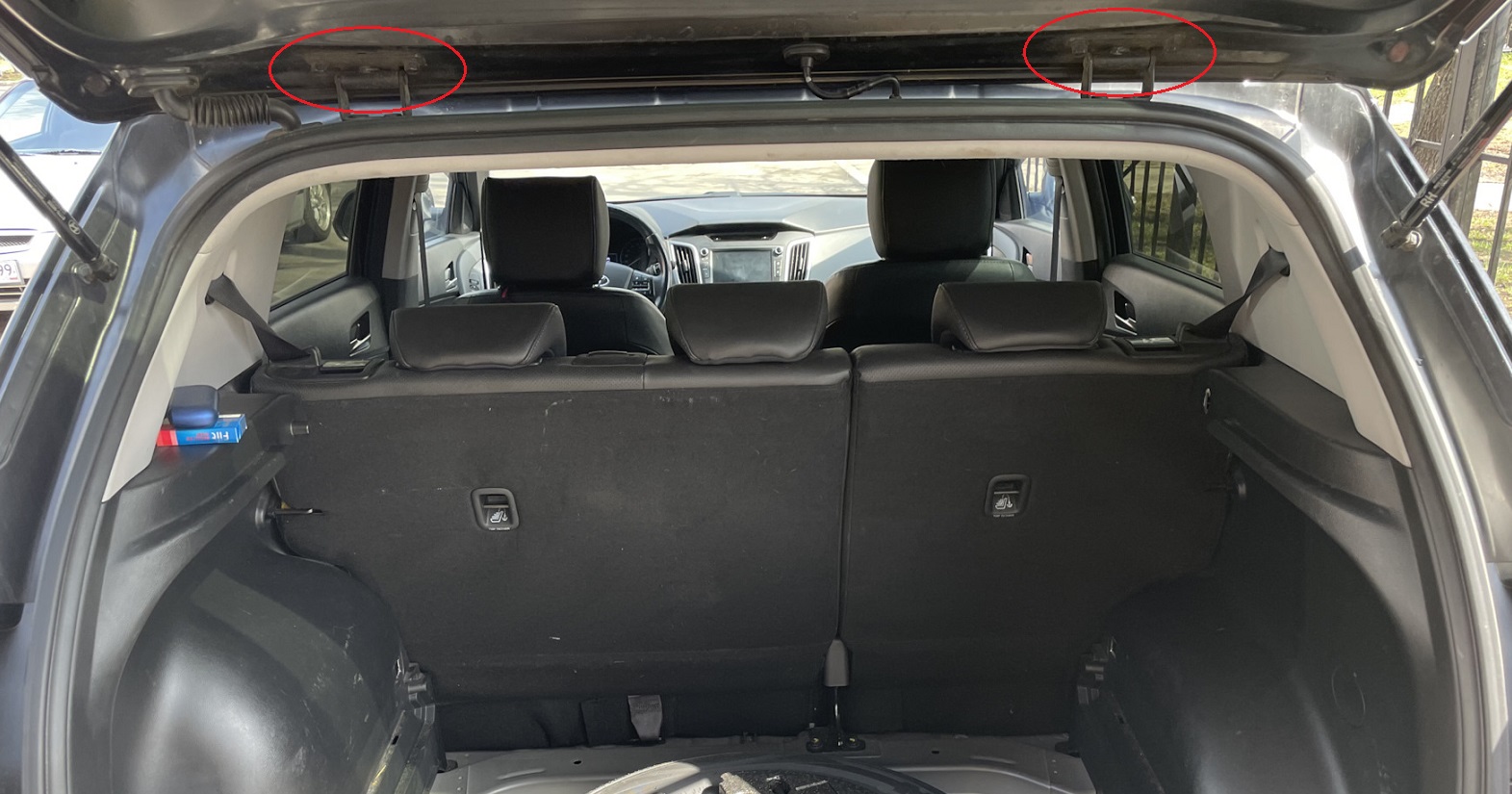 Регулировка двери багажника Hyundai Creta