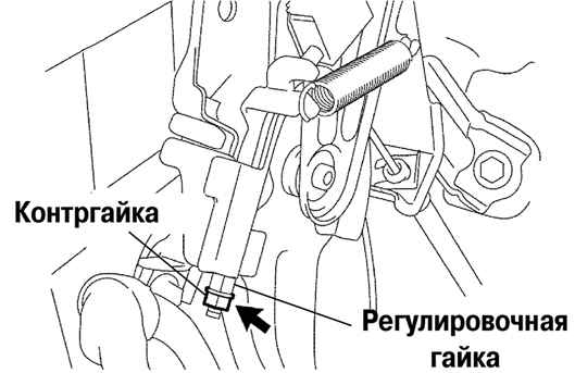 Регулировка хода педали стояночной тормозной системы Toyota Camry 