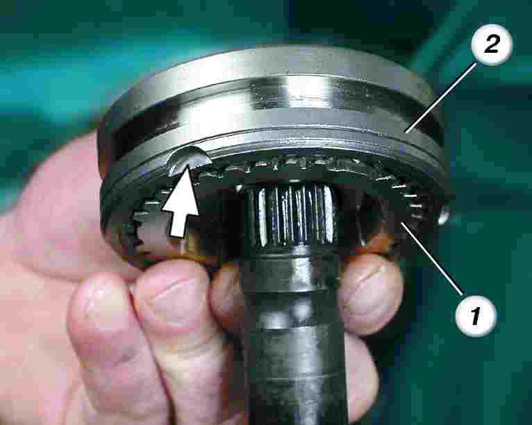 Паз муфты синхронизатора 3-4-й передач коробки передач Лада Гранта (ВАЗ 2190)