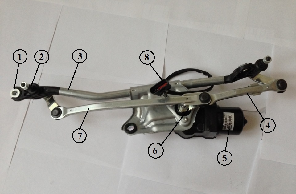 Механизм стеклоочистителя Лада Гранта (ВАЗ 2190)