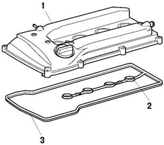 Крышка и прокладка крышки головки блока цилиндров Toyota Camry
