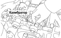 Измерение зазоров в подшипниках скольжения с помощью пластикового калибратора Toyota Camry