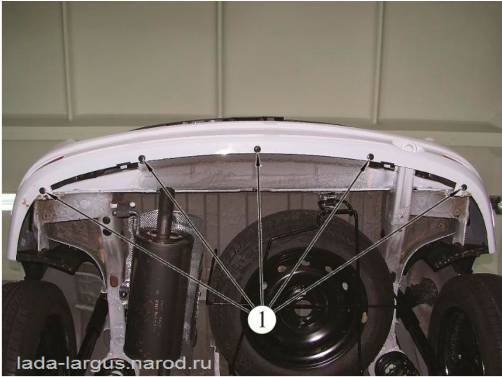 Нижнее крепление бампера Lada Largus