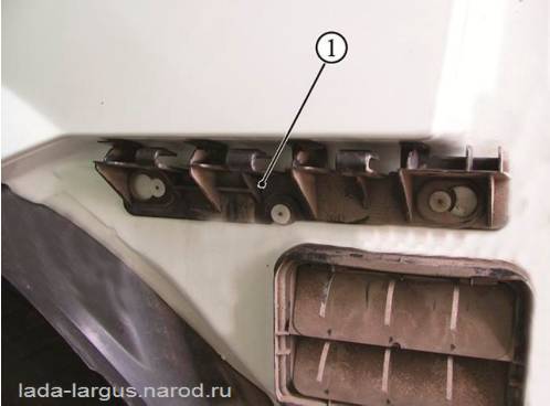 Кронштейн заднего бампера Lada Largus
