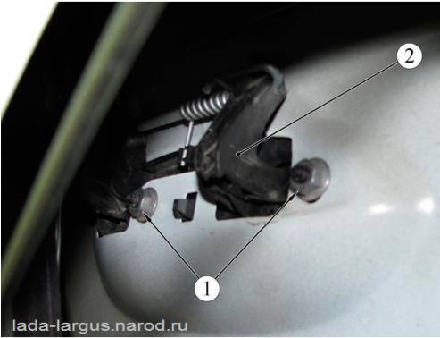 Крепление ручки наружной Lada Largus