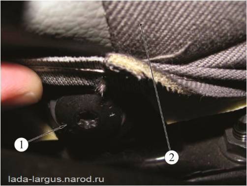 Замок переднего ремня безопасности Lada Largus