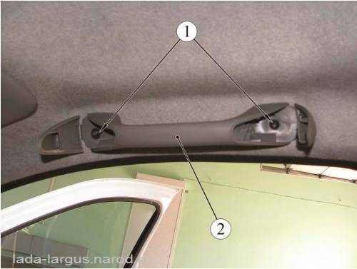 Крепление поручней Lada Largus