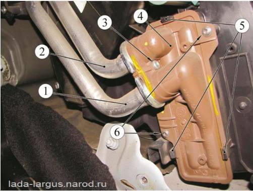 Радиатор системы отопления Lada Largus