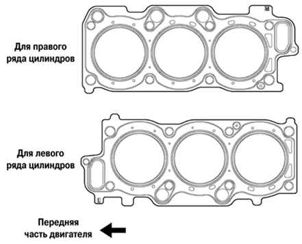 Прокладка головки блока цилиндров двигателя 1MZ-FE Toyota Camry